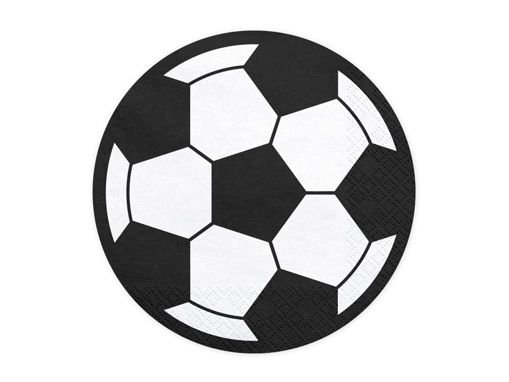 Picture of PAPER NAPKINS FOOTBALL 13.5CM - 20 PACK